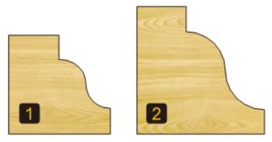 Arden Ogee Fillet Bit with Bearing - 41.2mm Diameter 1/2" Shank