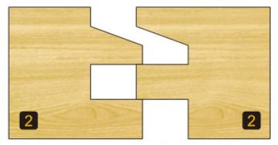 Arden Reversible Rail and Stile Bit - 41.2mm Diameter 1/2" Shank