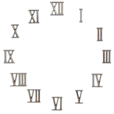 Clock Number Set - Roman - Gold 5/8"