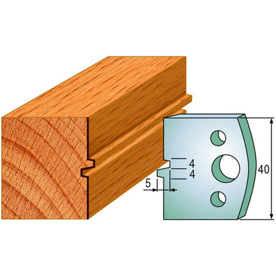 CMT Spindle Moulder Profile Knives - 40mm - Joinery #74