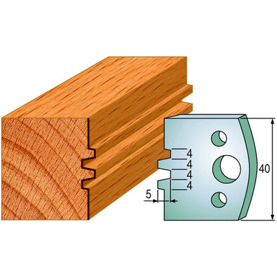 CMT Spindle Moulder Profile Knives - 40mm - Joinery #75