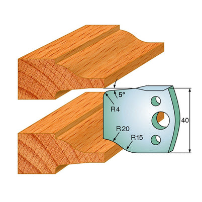 CMT Spindle Moulder Profile Knives - 40mm - Joinery #100