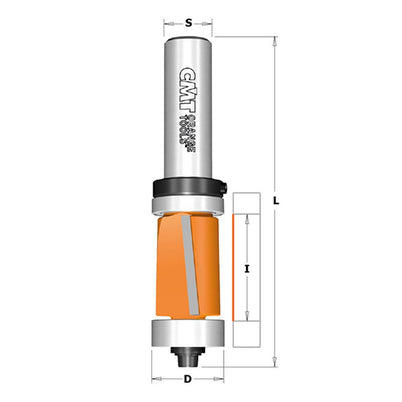 CMT Flush Trim Router Bit with Double Bearing - 19mm (3/4")