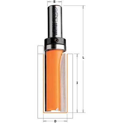 CMT Pattern Router Bit with Bearing - Long Series – 3/4" (19mm) Diameter 82.5mm Length
