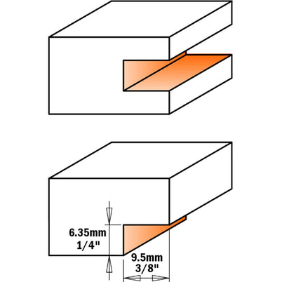 CMT Flooring Router Bit with Top Mounted Bearing