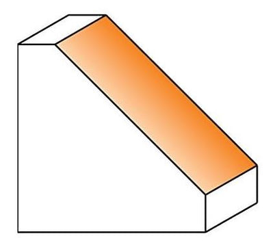 CMT Chamfer Bit 45&deg; X 9.5mm 1/4" Shank