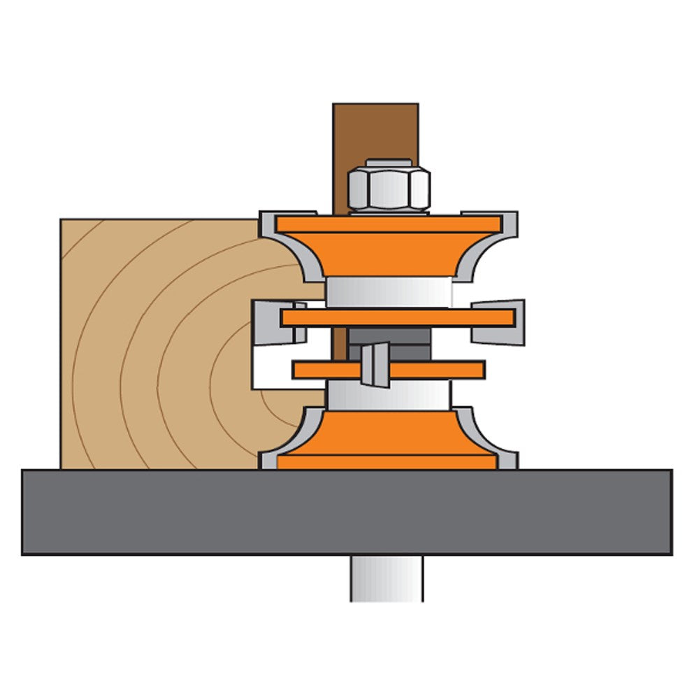 CMT 2 Piece Entry Door Router Bit Set