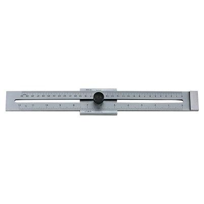 Lee Valley Steel Chrome Stop Rule - 30cm