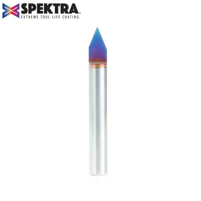 Amana 45622-K Spektra Solid Carbide Engraving Bit, 45° Angle, 1/4" Shank