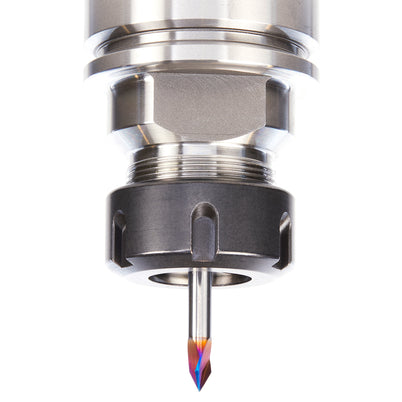 Amana 45624-K Spektra Solid Carbide 3 Flute V-Bit, 60° Angle, 1/4" Shank