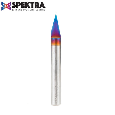 Amana 45771-K Spektra Solid Carbide Engraving Bit, 30° Angle, 1/4" Shank