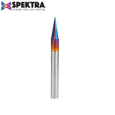 Amana 45783-K Spektra Solid Carbide Carving Liner Bit, 18° Angle, 1/4" Shank