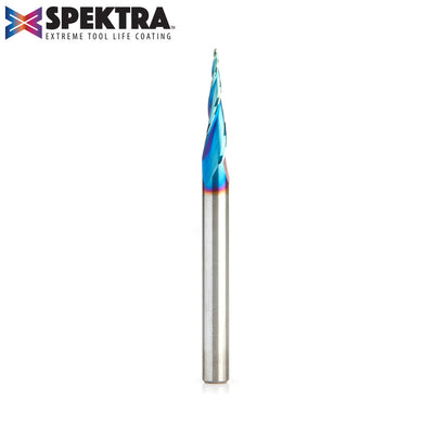 Amana 46280-K Spektra Solid Carbide Tapered 3D Spiral Bit, 6.2° Angle
