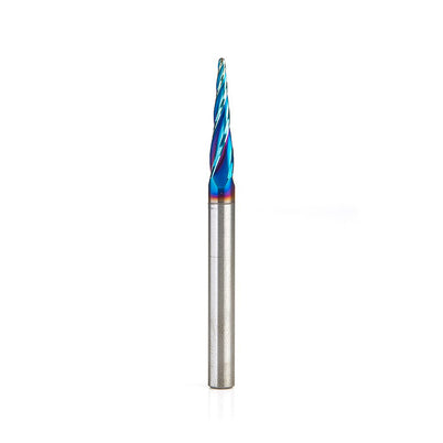 Amana 46282-K Spektra Solid Carbide Tapered 3D Spiral Bit, 5.4° Angle