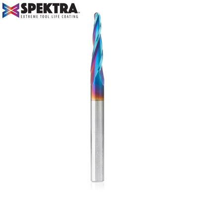 Amana 46286-K Spektra Solid Carbide Tapered 3D Spiral Bit, 3.6° Angle