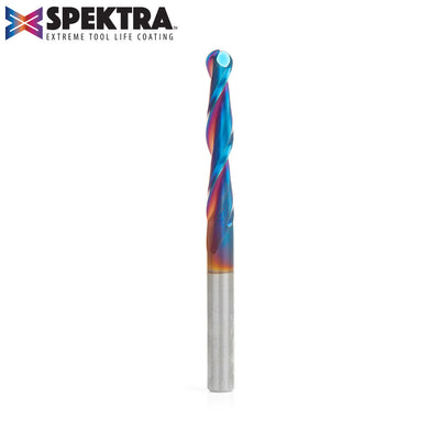 Amana 46294-K Spektra Solid Carbide Taper 3D Spiral Bit, 0.1° Angle