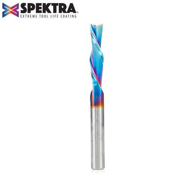 Amana 46415-K Spektra Solid Carbide Downcut Spiral Bit, 1/4" Diameter, 1/4" Shank