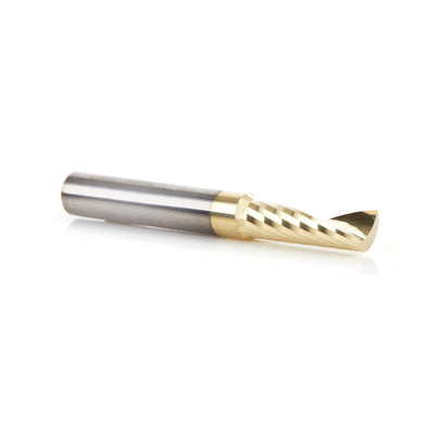 Amana 51377-Z Solid Carbide ZrN Aluminium Spiral O-Flute Bit, 1/4" Diameter, 1/4" Shank