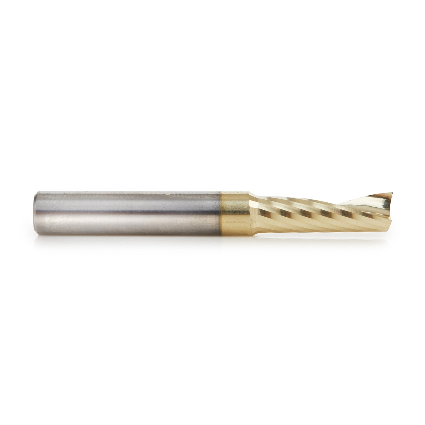 Amana 51377-Z Solid Carbide ZrN Aluminium Spiral O-Flute Bit, 1/4" Diameter, 1/4" Shank