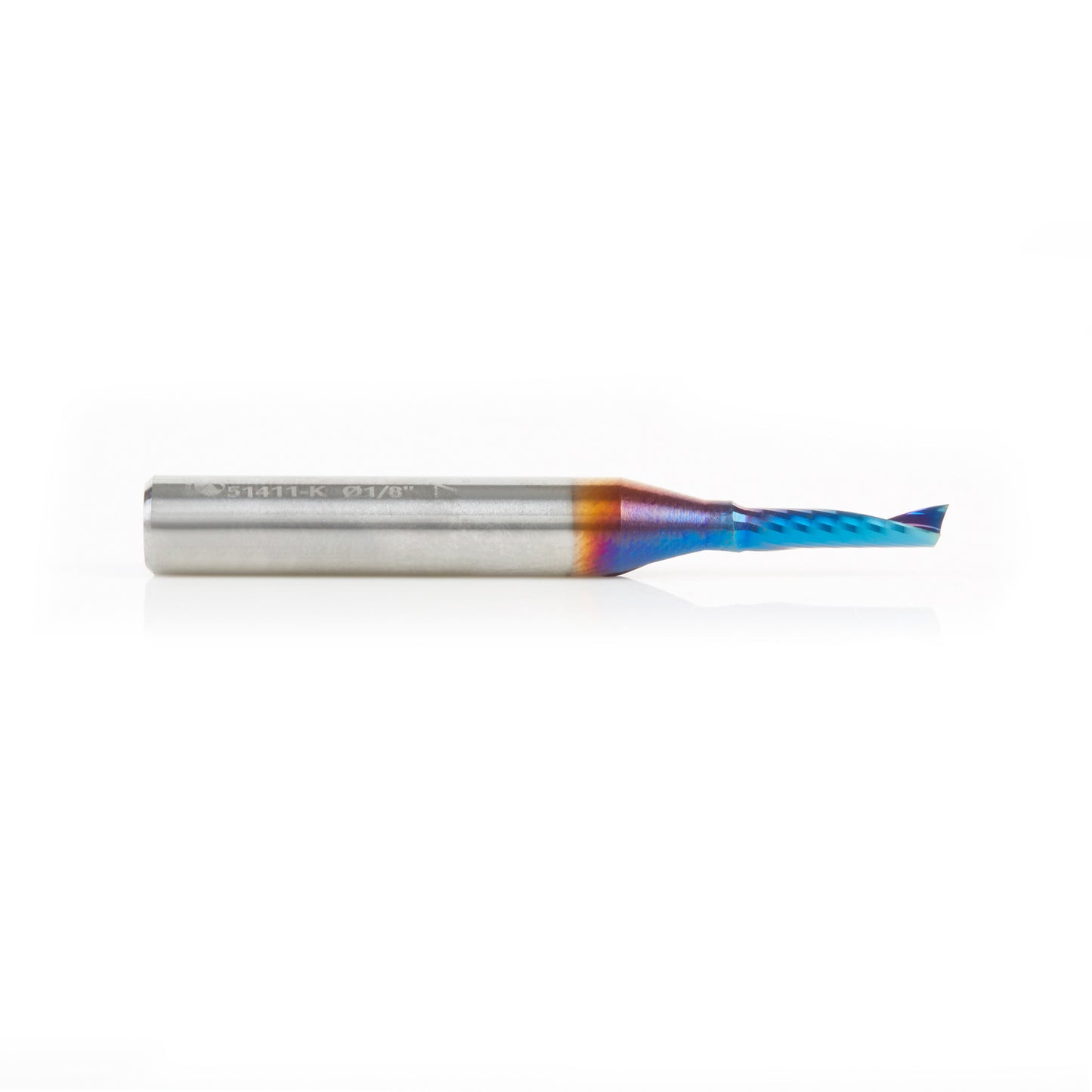 Amana 51411-K Solid Carbide Spektra Plastic O-Flute Spiral Bit, 1/8" Diameter, 1/4" Shank