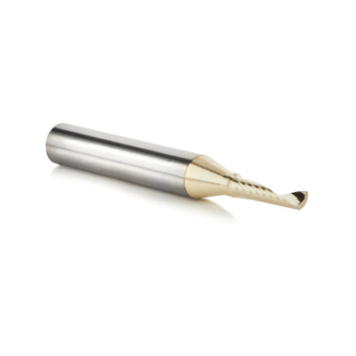 Amana 51454-Z Solid Carbide ZrN Aluminium Spiral O-Flute Bit, 1/8" Diameter, 1/4" Shank