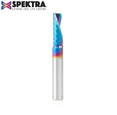 Amana 51504-K Solid Carbide Spektra Plastic O-Flute Spiral Bit, 1/4" Diameter, 1/4" Shank