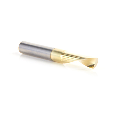 Amana 51786-Z Solid Carbide ZrN Aluminium Spiral O-Flute Bit, 1/4" Diameter, 1/4" Shank