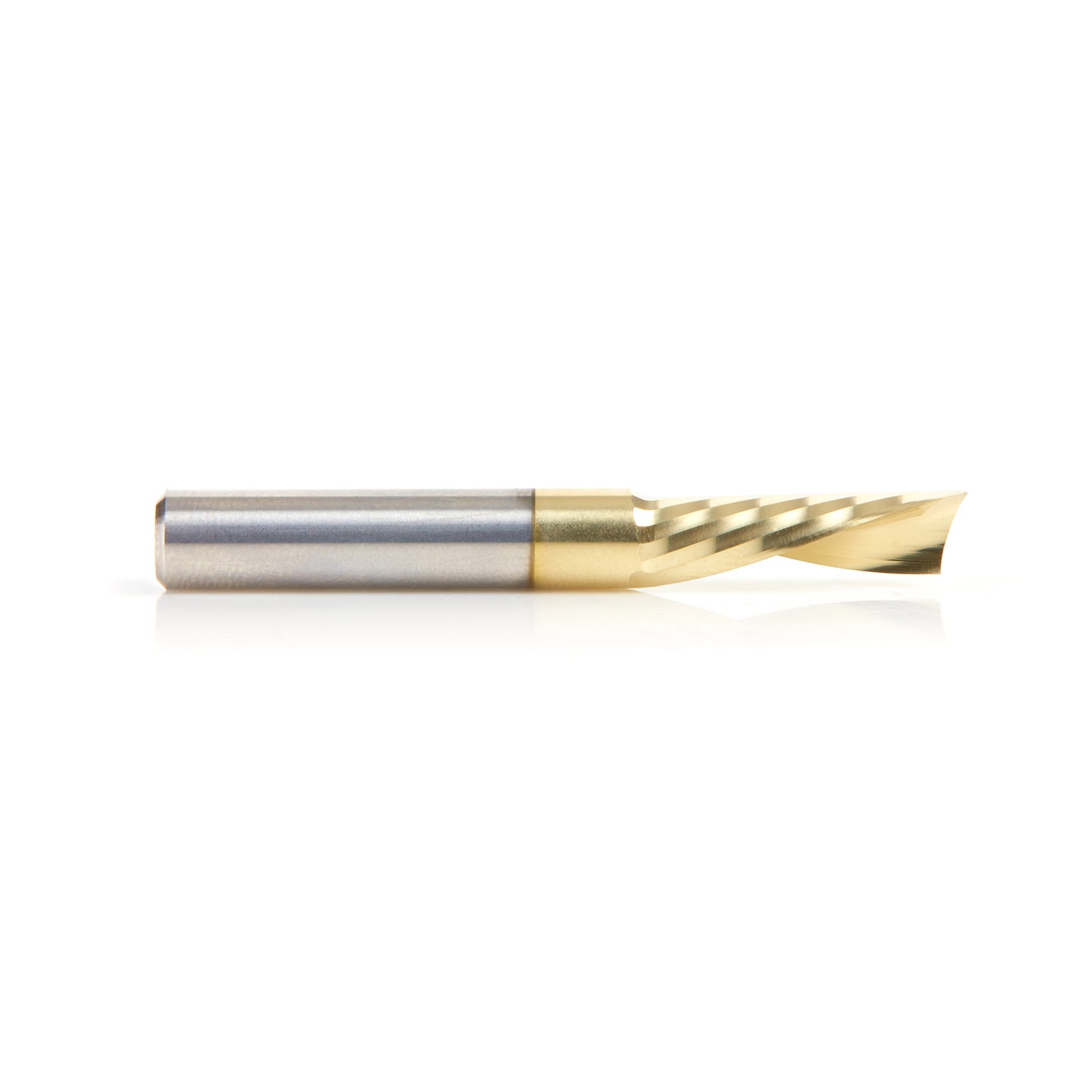 Amana 51786-Z Solid Carbide ZrN Aluminium Spiral O-Flute Bit, 1/4" Diameter, 1/4" Shank