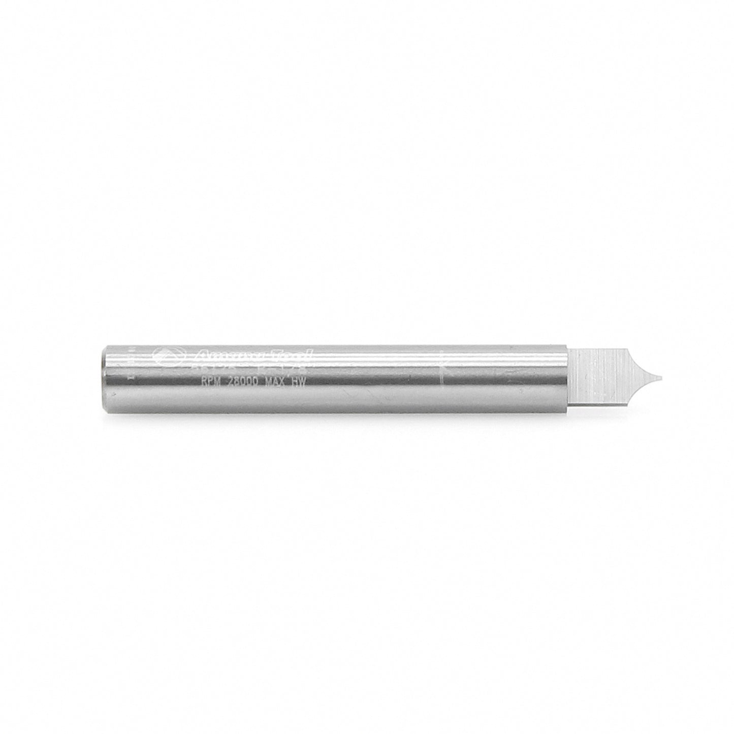 Amana 56125 Carbide Tipped Point Cutting Roundover Bit, 1/8" Radius, 1/4" Shank