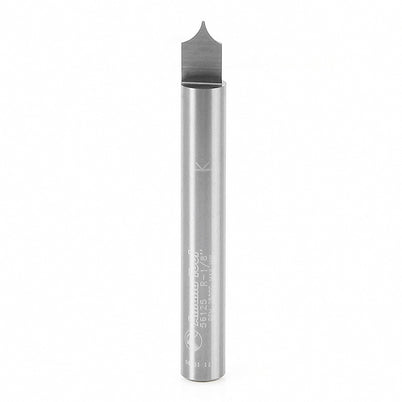 Amana 56125 Carbide Tipped Point Cutting Roundover Bit, 1/8" Radius, 1/4" Shank