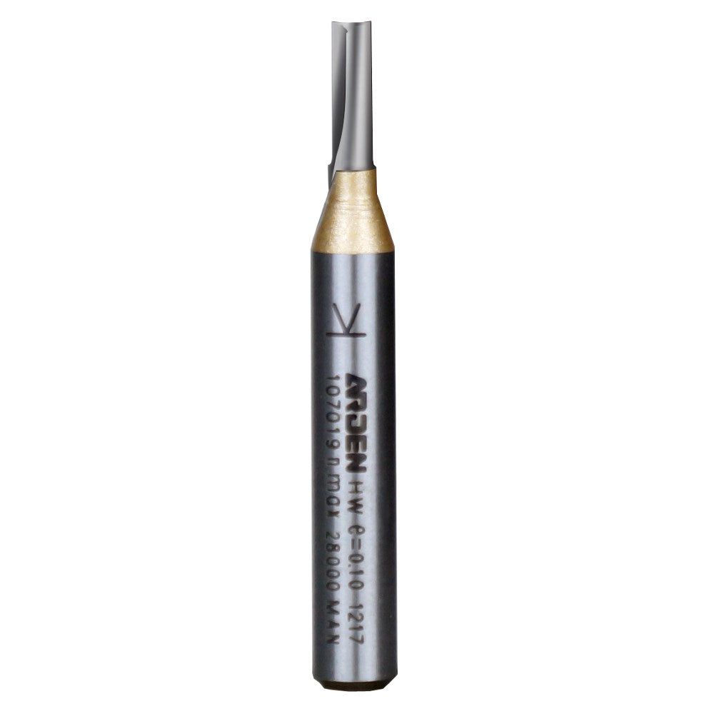 Arden Solid Carbide Insert Straight Cutter - 3.2mm Diameter 9.5mm Cut Depth