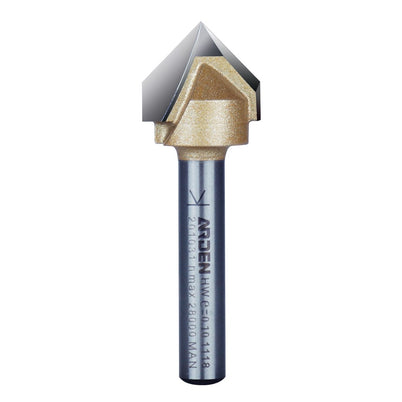 Arden "V" Groove Bit - 15.9mm Diameter 1/4" Shank