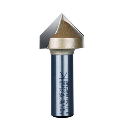 Arden "V" Groove Bit - 25.4mm Diameter 1/2" Shank