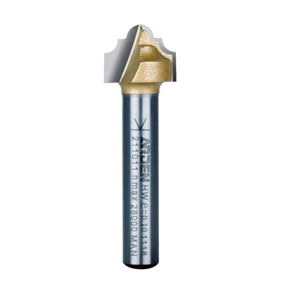 Arden Classic Plunge Bit - 12.7mm Diameter 2.4mm Radius 1/4" Shank
