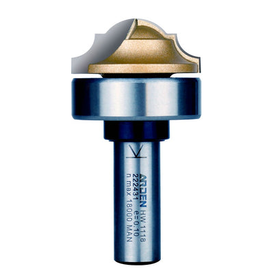 Arden Classic Plunge Bit with Bearing - 34.9mm Diameter 1/2" Shank