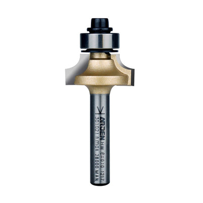 Arden Round Over Bit with Bearing - 4.76mm Radius 9.5mm Cut Depth