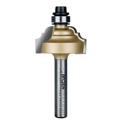 Arden Classic Roman Ogee Bit with Bearing - 25.4mm Diameter 1/4" Shank