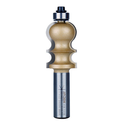 Arden Decorative Moulding Bit with Bearing - 1/2" Shank 34.9mm Cut Depth