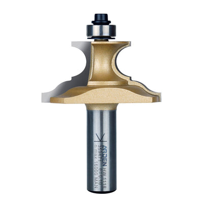 Arden Decorative Moulding Bit with Bearing - 50.8mm Diameter 1/2" Shank