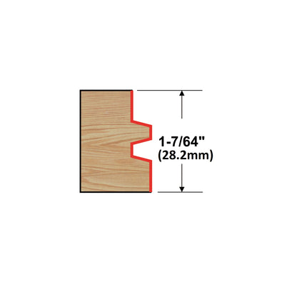 Arden Tongue and Groove Bit - 47.6mm Diameter 1/2" Shank