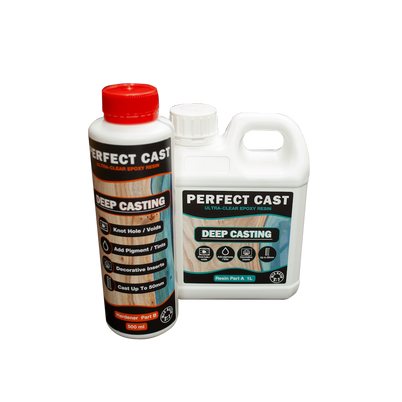 Perfect Cast 2 Part Resin and Hardener - Deep - 1.5 litre Kit