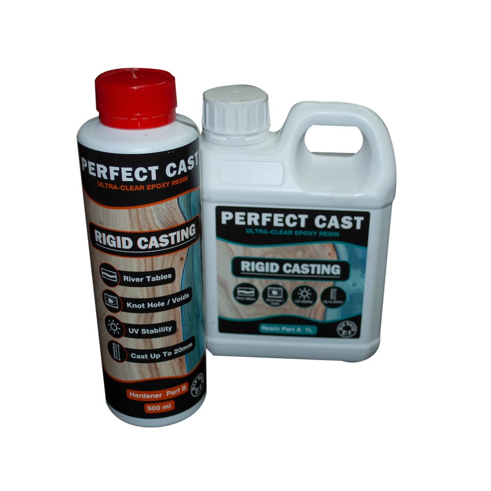 Perfect Cast 2 Part Resin and Hardener - Rigid - 1.5 litre Kit
