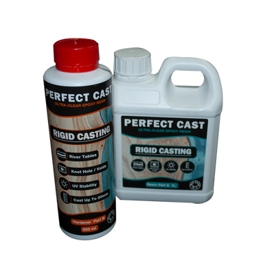 Perfect Cast 2 Part Resin and Hardener - Rigid - 1.5 litre Kit