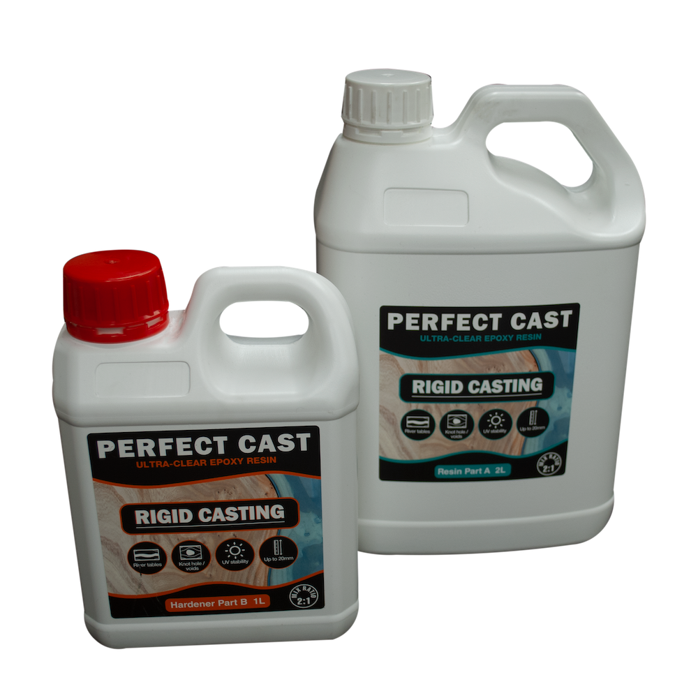 Perfect Cast 2 Part Resin and Hardener - Rigid - 3 litre Kit