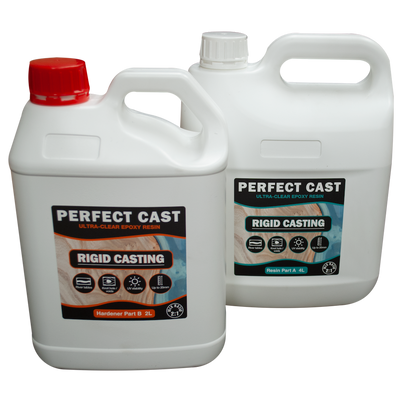 Perfect Cast 2 Part Resin and Hardener - Rigid - 6 litre Kit