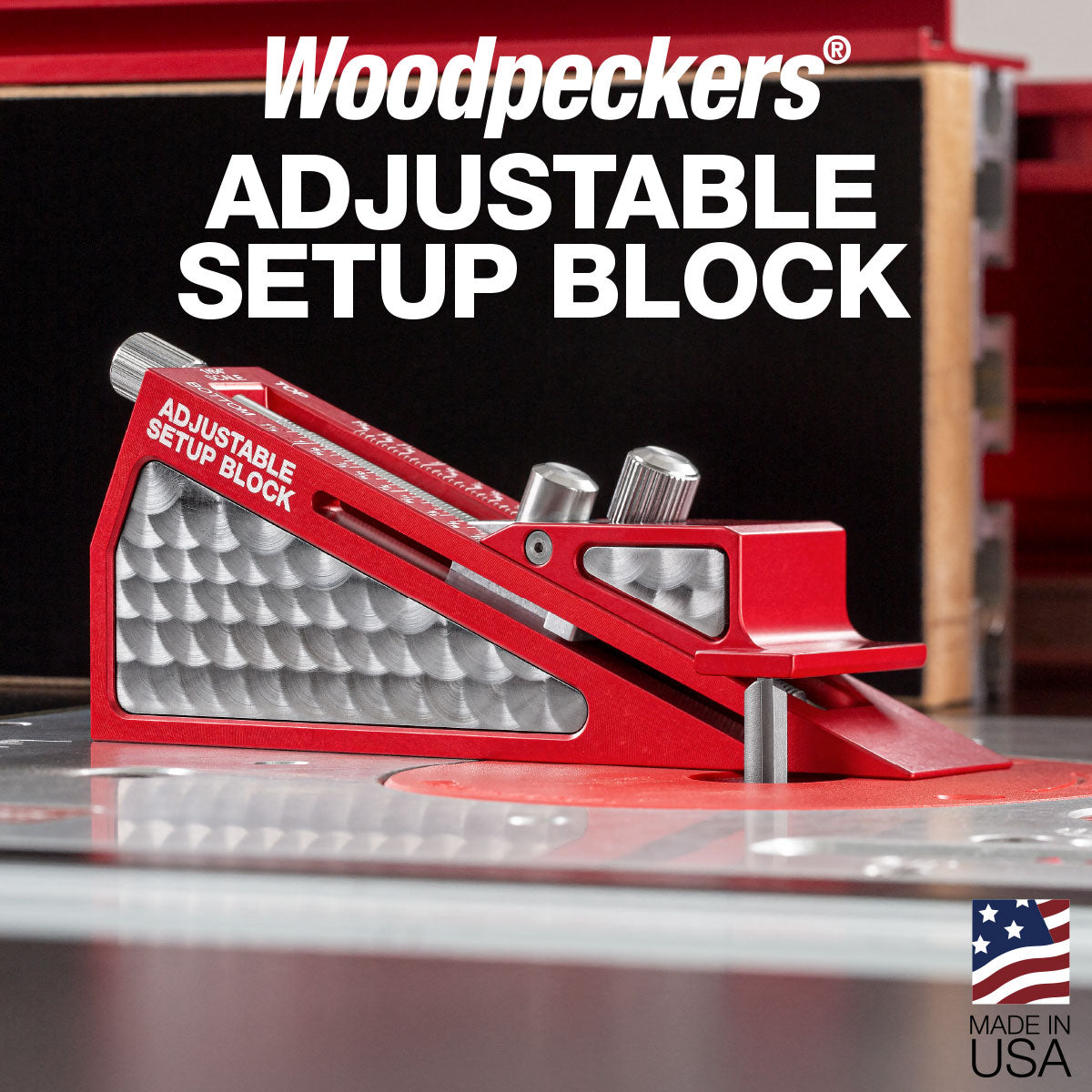 Woodpeckers Adjustable Setup Block Metric ADJSU-M-23