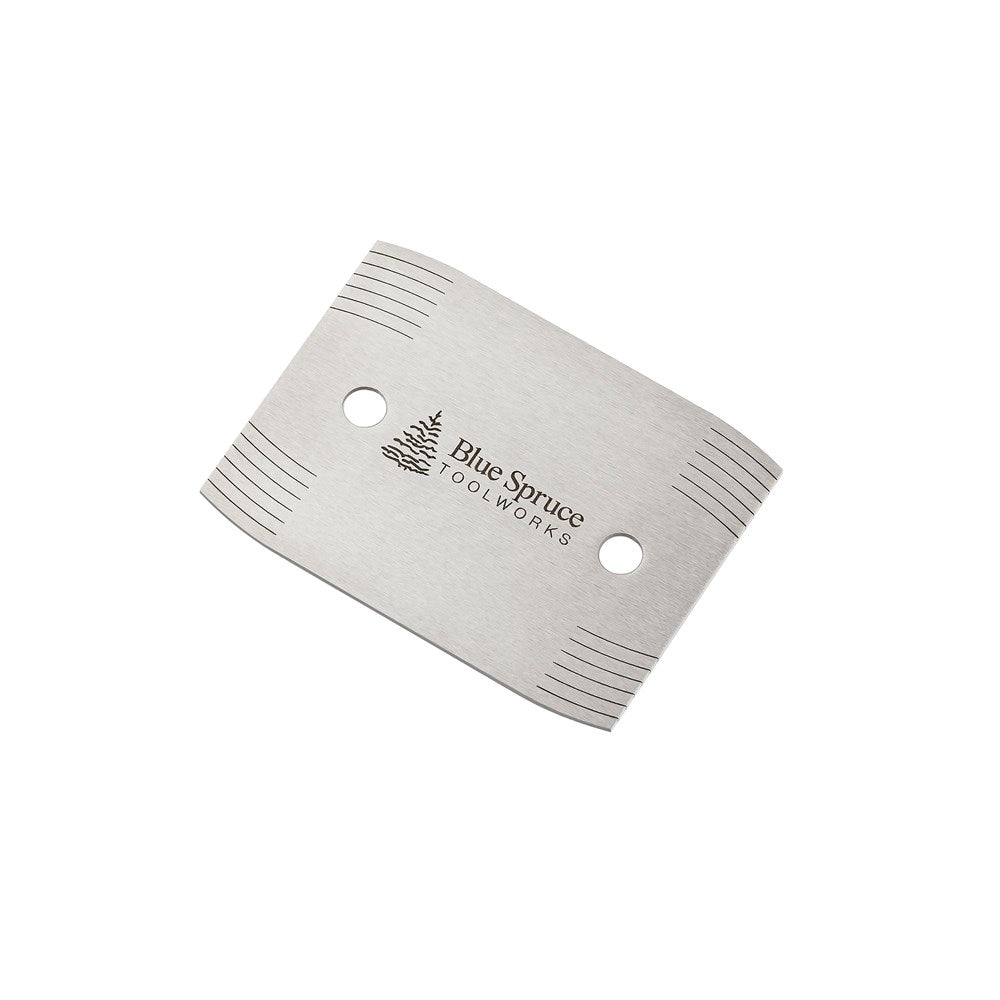 Blue Spruce Straight Card Scraper 4"