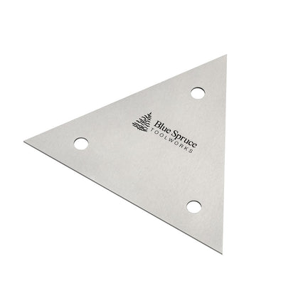 Blue Spruce Triangle Card Scraper 6"