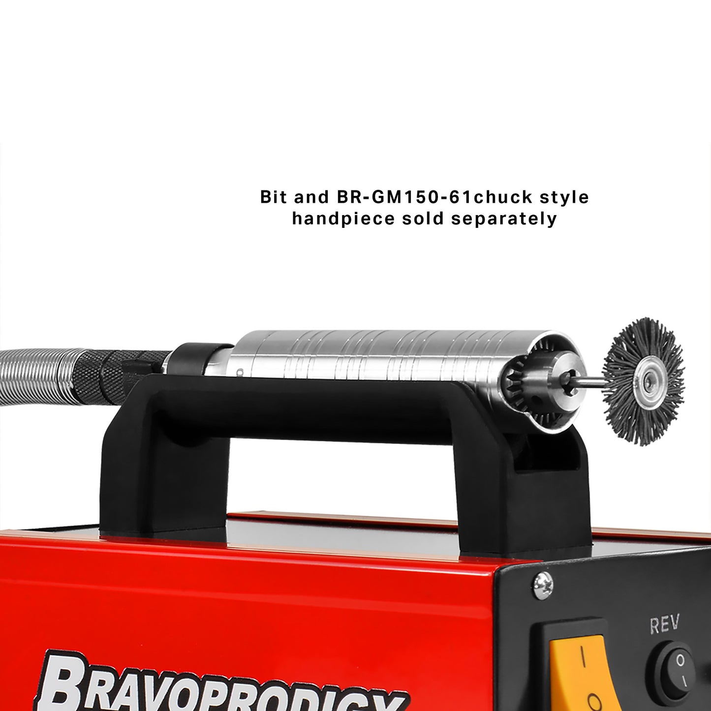 Bravoprodigy Flexible Shaft Grinder with Collet Style Handpiece