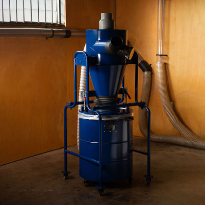Carbatec In-Line Cyclone Separator with Mobile Stand